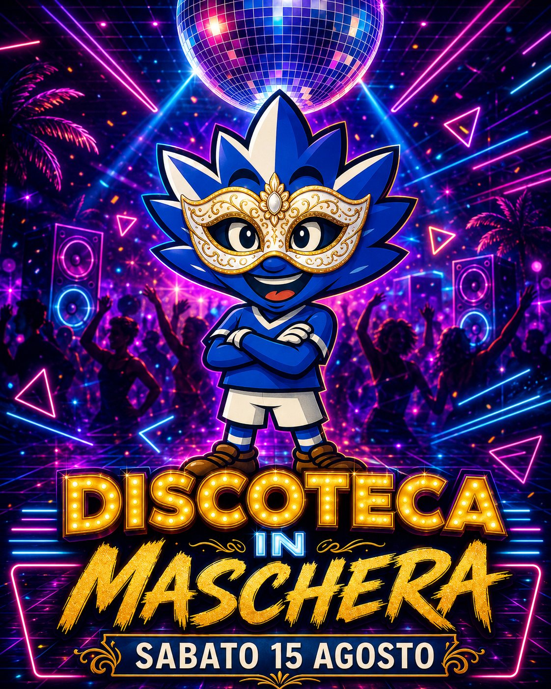 Locandina Discoteca in maschera